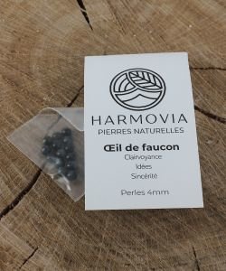 Perles Oeil de Faucon 'AA' 4mm, 1 pièce
